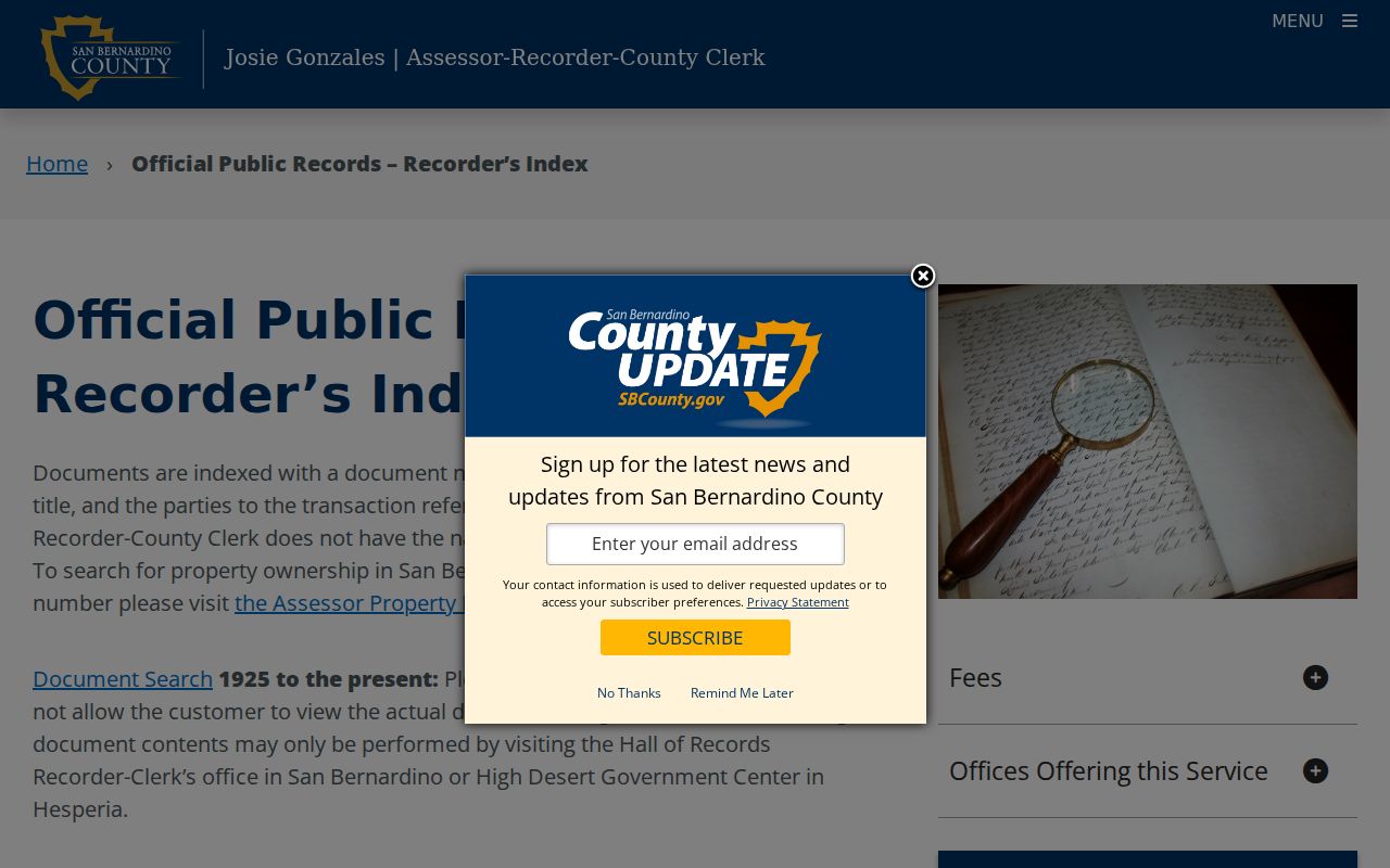 Chino Hills residents directory official deed index