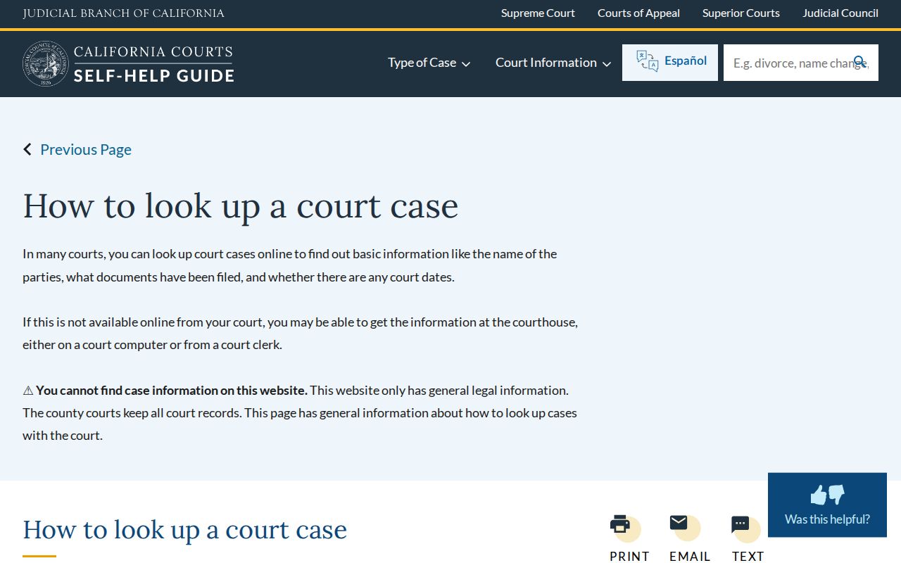 Chino Hills resident lookup California case search guidance
